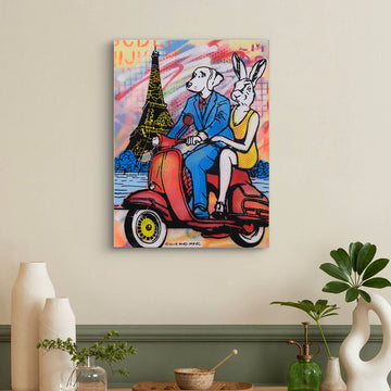 The Glorious Ride Around Paris (Original Painting)