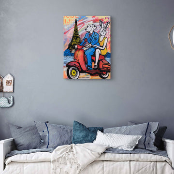 The Glorious Ride Around Paris (Original Painting)