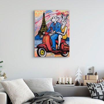 The Glorious Ride Around Paris (Original Painting)