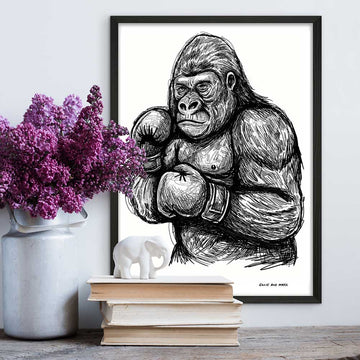 The Gorilla Is Strong (Giclee Canvas Print)