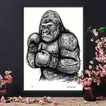 The Gorilla Is Strong (Giclee Canvas Print)