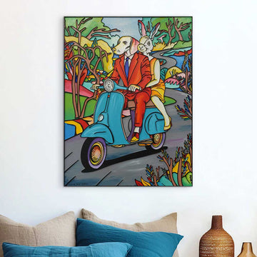 The Land of Happiness (Original Painting)