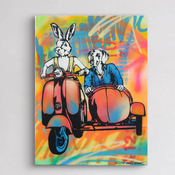 The Lovers Are Always Together (Original Painting)