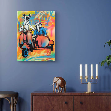 The Lovers Are Always Together (Original Painting)