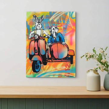 The Lovers Are Always Together (Original Painting)