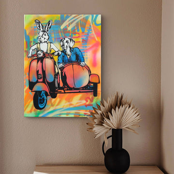 The Lovers Are Always Together (Original Painting)