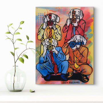 The Pap Dogs Are Here (Original Painting)