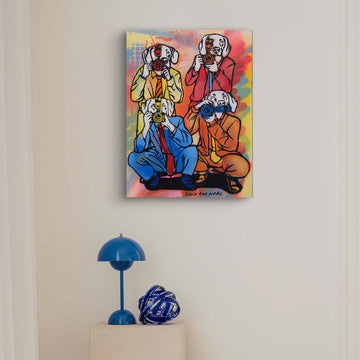 The Pap Dogs Are Here (Original Painting)