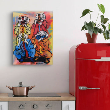 The Pap Dogs Are Here (Original Painting)