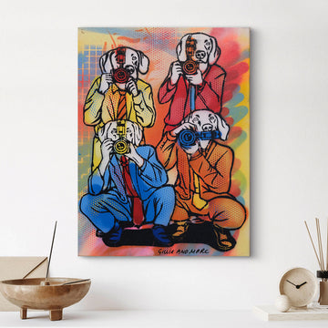 The Pap Dogs Are Here (Original Painting)