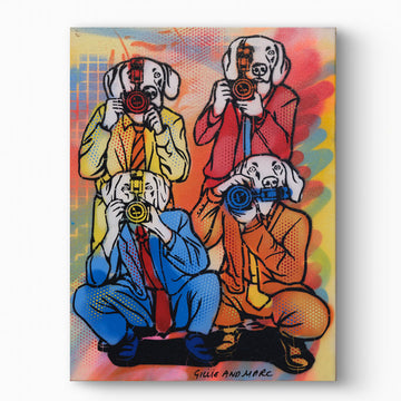 The Pap Dogs Are Here (Original Painting)