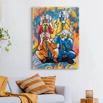 The Pap Dogs Have Arrived (Original Painting)