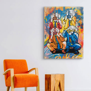 The Pap Dogs Have Arrived (Original Painting)