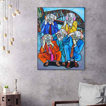 The Pap Dogs Were Let Loose (Original Painting)