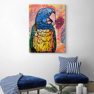 The Parrot Is Inspired (Original Painting)