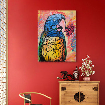 The Parrot Is Inspired (Original Painting)