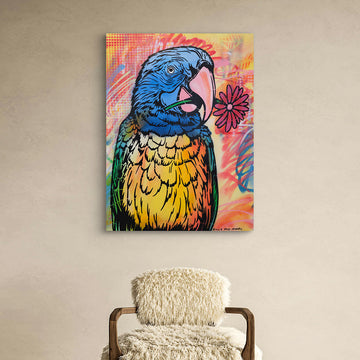 The Parrot Is Inspired (Original Painting)