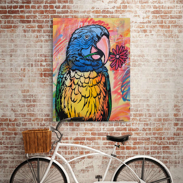 The Parrot Is Inspired (Original Painting)
