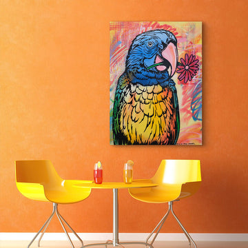 The Parrot Is Inspired (Original Painting)
