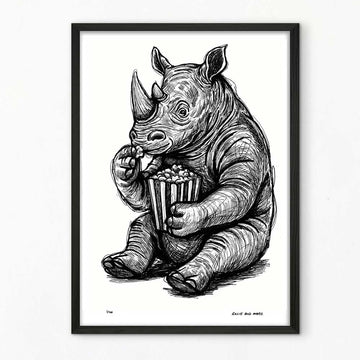 The Rhino Was Always Hungry (Giclee Canvas Print)