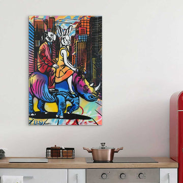 The Rhino Was On A Mission (Original Painting)