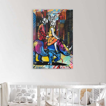 The Rhino Was On A Mission (Original Painting)