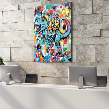 The T-Rex Was Not Happy (Original Painting)