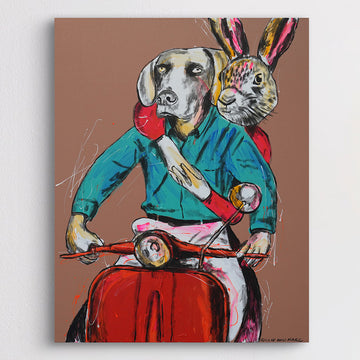 They Were Headed for Something New (Original Painting)