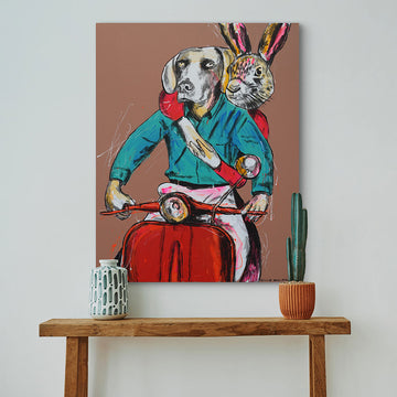 They Were Headed for Something New (Original Painting)