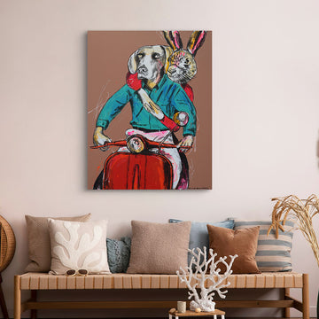 They Were Headed for Something New (Original Painting)