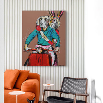 They Were Headed for Something New (Original Painting)