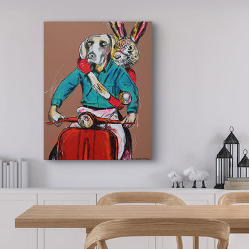 They Were Headed for Something New (Original Painting)