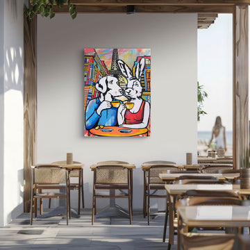 The Coffee Drinkers in Paris (Original Painting)