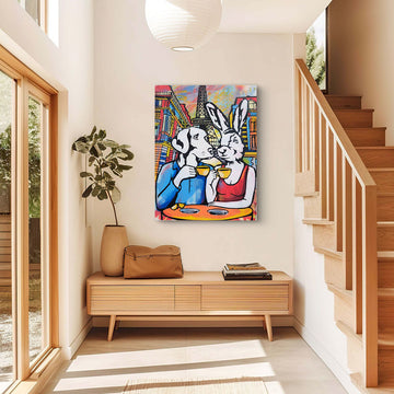 The Coffee Drinkers in Paris (Original Painting)