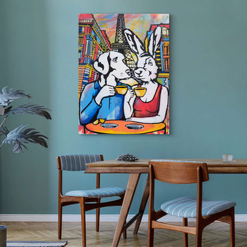 The Coffee Drinkers in Paris (Original Painting)