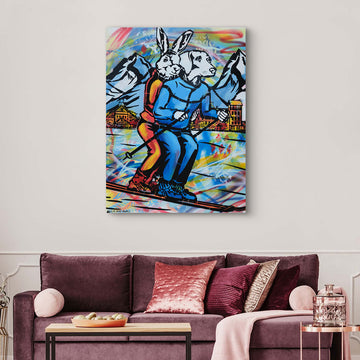 The Downhill Lovers (Original Painting)