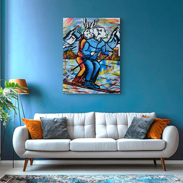 The Downhill Lovers (Original Painting)