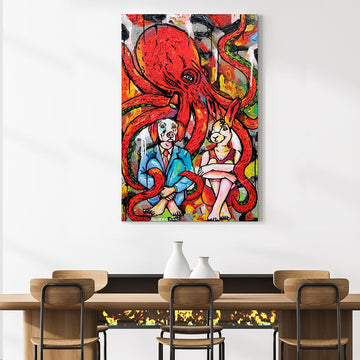 The Octopus Had Many Brains (Original Painting)