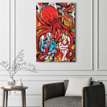 The Octopus Had Many Brains (Original Painting)