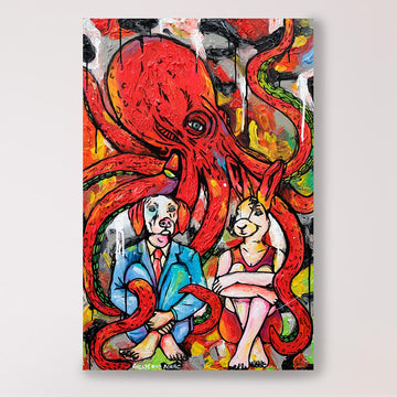 The Octopus Had Many Brains (Original Painting)