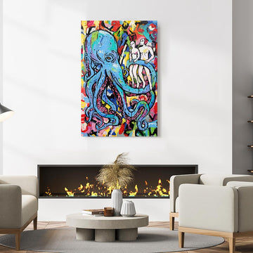 The Octopus Was in His Garden (Original Painting)