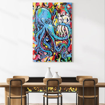 The Octopus Was in His Garden (Original Painting)