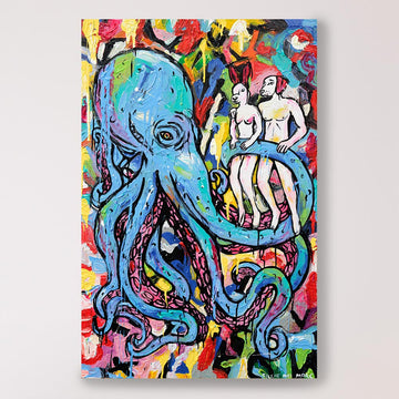 The Octopus Was in His Garden (Original Painting)