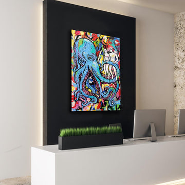 The Octopus Was in His Garden (Original Painting)