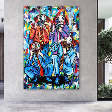 The pap dogs are here (Original Painting)