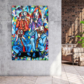 The pap dogs are here (Original Painting)