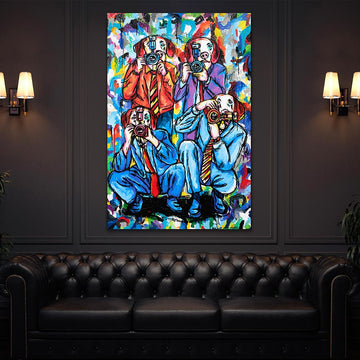 The pap dogs are here (Original Painting)