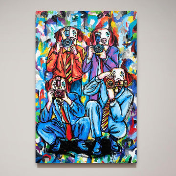 The pap dogs are here (Original Painting)