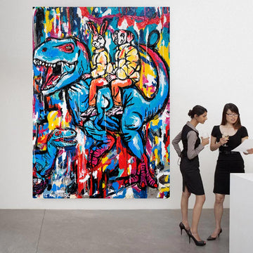 The Wildest Ride of Their Lives (Original Painting)