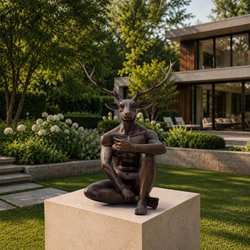 The Deer Loved His Long Black (Bronze Sculpture, Mid-Size)